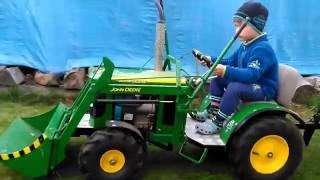 Hudson finds a new Kids Tractor  Tractors for kids [upl. by Winters262]