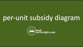 Subsidy Diagram  Per Unit Subsidy  Government Intervention  IB Microeconomics [upl. by Trilley]