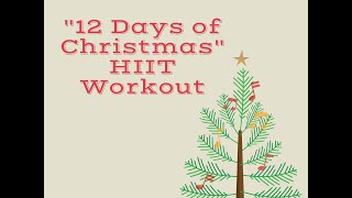 quot12 Days of Christmasquot HIIT Workout [upl. by Imak]