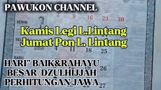 Bulan Dzulhijjah 2024Perhitungan Pawukon JawaPawukon Channel [upl. by Dnalor]