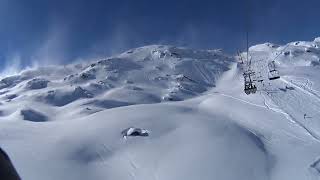 Oostenrijk wintersport Gerlos vanuit de lift [upl. by Tamar859]