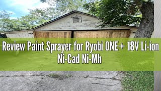 Review Paint Sprayer for Ryobi ONE 18V Liion NiCad NiMh Battery HVLP Spray Paint Gun with Brush [upl. by Bencion]