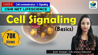 CELL SIGNALING INTRODUCTION  CSIR NET  GATE [upl. by Ellenohs]