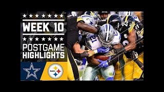 Cowboys vs Steelers  NFL Week 10 Game Highlights [upl. by Paske]