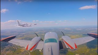 Cessna 310340 Formation Flight [upl. by Gierk]