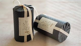 ENG 원통 선물포장법  선물포장 예쁘게 하는법 Gift wrapping How to wrap a gift [upl. by Oelak451]