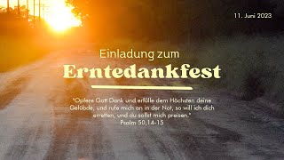 Erntedank  Gottesdienst der KfK Fernheim [upl. by Nagad]