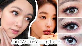 IVE Jang Wonyoung Contact LensHapa Kristin OneampOnly KristinSecretive Kristin Close Up And Review [upl. by Giffy]