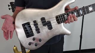 Spector USA NS2 4String Bass Silver Leaf [upl. by Aihsit]