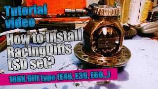 BMW E46 E39 E60 E85 Open diff to LSD  188k Limited slip differential install [upl. by Spiro]