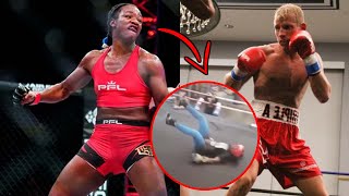 Pro Female Boxer Claressa Shields Gets KNOCKED OUT By Man [upl. by Anitsugua281]