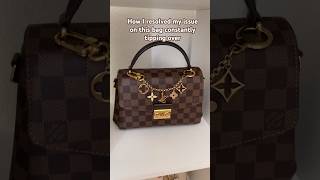 How I keep my LV croisette from tipping over  Handbag problem solvedTheGalsGuideBlog handbags [upl. by Atsiuqal576]