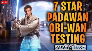 7 Star Padawan ObiWan Kenobi Unlock  Testing  First Time Fighting Jar Jar in Grand Arena [upl. by Onateag]