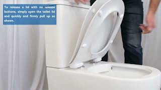 How to release 3 different types of toilet seats [upl. by Richy630]