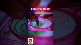 Simple spirograph beautiful 😍 designll shorts ytshorts satisfying asmr shortsfeed art [upl. by Dusa]