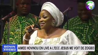 CULTURE  AIMÉE HOVINOU EN LIVE À LECC JÉSUS ME VOIT DE ZOGBO [upl. by Richter]