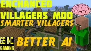 Enhanced Villagers Mod Showcase SMARTER VILLAGERS [upl. by Libby254]