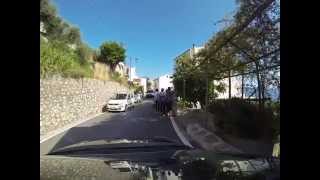 Driving Praiano on the Amalfi Coast [upl. by Atinauq]