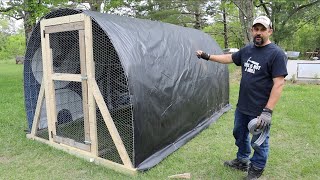 The Chickens MOVE into the HOOP COOP [upl. by Canter]