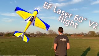 Extreme Flight Laser 60quot V2 Flight  Aerobertics RC Store Belgium [upl. by Jaquelyn]