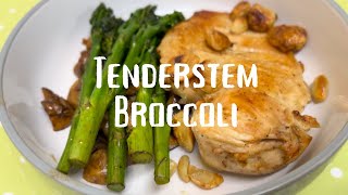 Sauteed Tender stem Broccoli with Garlic Mushrooms easyrecipes dinnerrecipe dinnerideas foodie [upl. by Kreit]