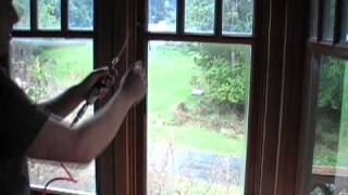 Moisture Removal from a dual pane window [upl. by Learsi]