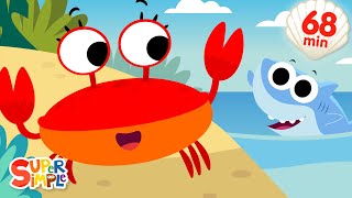 The Crabs Go Crawling  More  Fun Summer Songs  Super Simple Songs [upl. by Airemat477]