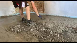 concrete floor screed [upl. by Tristas676]