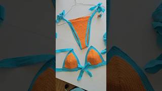 DIY Crochet bikini handmade two piece [upl. by Magena]