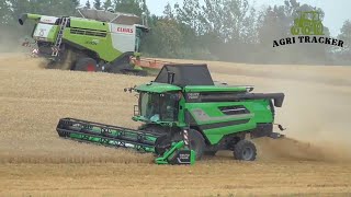 Claas VS Deutz Fahr Combine Race [upl. by Eleanore560]