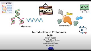 Week 1 Proteomics Live Session [upl. by Eladnek]