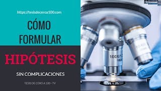 Hipótesis de investigación sin complicaciones [upl. by Eitteb]