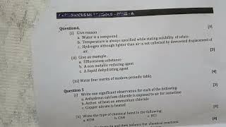 Sample paper of chemistry class 9 ICSE Pattern of question paper [upl. by Anagrom795]