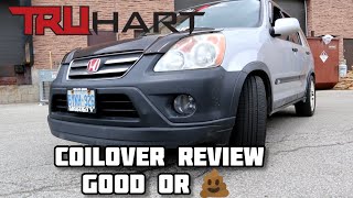 0206 CRV Truhart coilovers REVIEW [upl. by Arinaj]