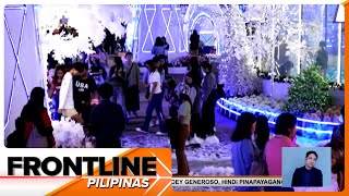 Bagong bukas na Christmas Village maagang dinayo ng mga turista  Frontline Pilipinas [upl. by Raimondo]