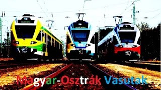 MagyarOsztrák vasutak  GySev MÁV ÖBB [upl. by Ylsel]