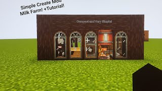 Create Mod Simple Compact Milk Farm build  Tutorial create [upl. by Yrallih]