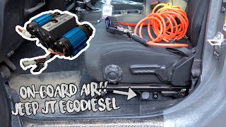 ARB Twin Air Compressor Install Jeep Gladiator EcoDiesel [upl. by Anilatac]