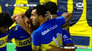 Gol de Fabra 10  Boca Juniors 62 Dep Cali  Deportivo Cali Copa Libertadores 2016 [upl. by Narcissus]