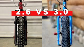 29x26quot vs 29x30quot Mountain Bike Tires  Comparing Tire Sizes [upl. by Wini329]