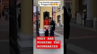 Why Are Tourists PUSHING Royal Guards Limits thekingsguard kingsguard uk respect guard [upl. by Airat]