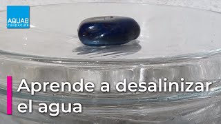 Aprende a DESALINIZAR agua  Experimentos [upl. by Okiek124]