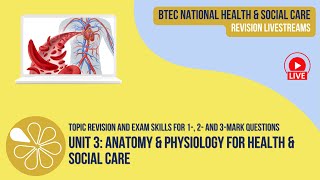 1 2 amp 3Mark Questions in the Unit 3 Exam  BTEC National Health amp Social Care Revision Livestream [upl. by Atisor441]