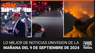 Lo mejor de Noticias Univision de la mañana  lunes 9 de septiembre de 2024 [upl. by Refinnaj]