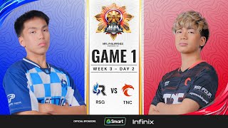 MPL PH S13  W3D2  RSG vs TNC  GAME 1 [upl. by Enyawud]