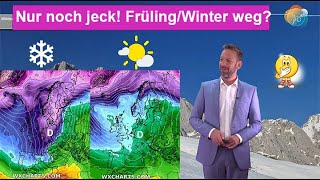 Jeck Frühling wegWinter weg Luftmassengrenze Wettervorhersage 310106022024 Und Schnee [upl. by Dimo]