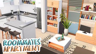 SCANDINAVIAN ROOMMATES APARTMENT 🖤  The Sims 4 Apartment Renovation Speed Build [upl. by Inahet239]