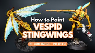 KILL TEAM HIVESTORM Painting Vespid Stingwings [upl. by Hardi]