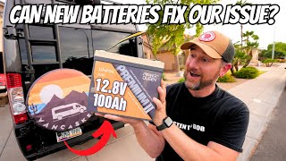 Unboxing and Installing 2 NEW batteries Power Queen Mini 128v 100ah LiFePO4 Battery [upl. by Pansie568]