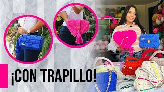 ESPECTACTULARES😱😱 BOLSOS CON TRAPILLO  INCREÍBLE TALENTO 😲 🧶 [upl. by Katrinka]